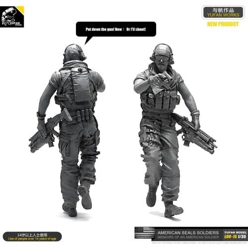 1/35 Resin Figure Model Kit Soldier Of Us Seal DIY toy self-assembled Loo-15