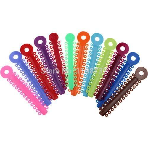 1 Pack(40Pcs) Dental Orthodontic Materials Colorful Ligature Ties Rubber Band Elastic Dentist Products