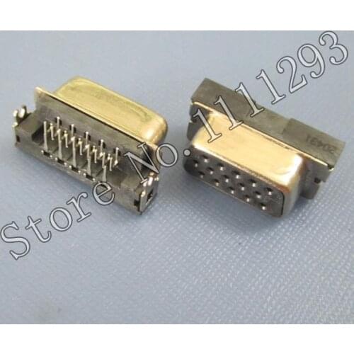10pcs/lot VGA Jack D-SUB 15P F R/A DIP for Asus K43SJ K43S A83S A43S X43S X44H K54L A84S K84L X84H X84L etc Laptop VGA Connector