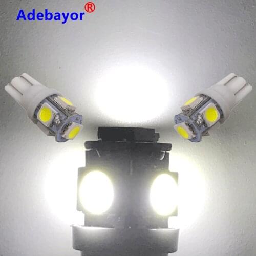 16PCS Led Car T10 Led 194 168 w5w Lampada Light T10 5050 Parking Bulb Auto Wedge Clearance Lamp DC 12v Super White