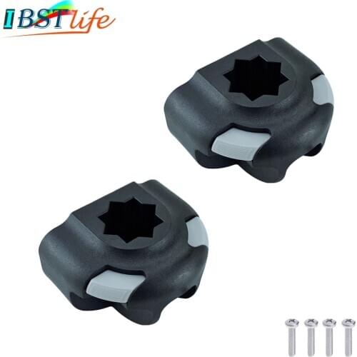 2X Kayak Boat Sea Fishing Rod Support Holder Rack Mount Base Pole Tackle Kit Accessory for Fishing Rowing Boats Canoes Sailboats