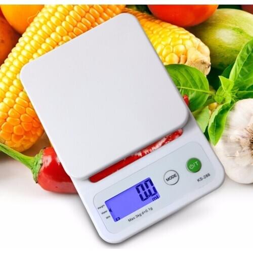 3kg/0.1g High Accuracy Kitchen Scale LCD Display Home Wenghing Food Scale Kitchen Cooking Tools