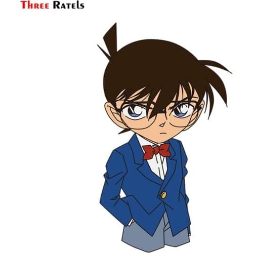 Three Ratels FC396 Anime Detective Conan Edogawaconan Kudoshinichi 3D Stickers For Car Windshield