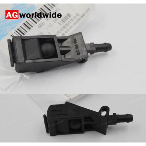 6RD955985 6E0955985B 6E0955985A For VW Golf Jatta Bora MK4 Passat B5 Polo 2Pcs Front Windshield Washer Jet Wiper Spray Nozzle