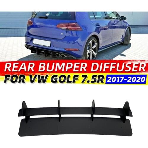 Car Rear Bumper Diffuser Spoiler Lip Rear Bumper Protector Rear Side Splitters Lip For Volkswagen Golf MK7 MK7.5 GTI/ R