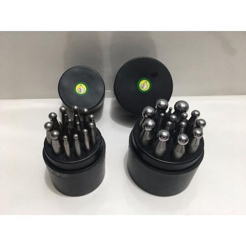 Free shipping Doming Punch & Dapping Block Set jewelry making tools