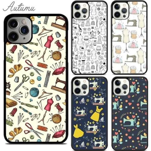 Heart beats sewing machine Phone Case for iPhone 11 12 Pro Max mini X XR XS SE 2020 5 6S 7 8 Plus Samsung Galaxy S8 S9 S10 Cover