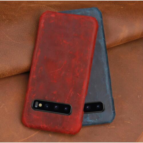 Phone Case For Samsung s10 lite a10 a80 s4 s5 note 4 5 7 a3 a5 a6 a7 a8 2016 a9 2017 Crazy horse skin for j3 j5 j6 j7 j8 2018