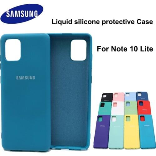 For Samsung Galaxy Note 10 Lite Case Soft Liquid Silicone Shockproof Soft Case For Galaxy note 10 lite Protection Cover Case