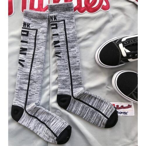 Stockings long 30cm Knee socks Pink 2 pair Women