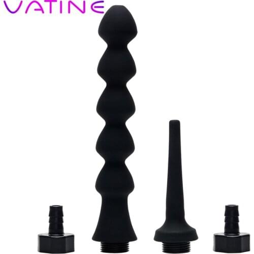 VATINE Erotic Toys Anus Enema Tool Sex Toys for Men Women Anal Cleaning Cleaner Butt Plug Faucet Enemator Anal Vaginal Washing