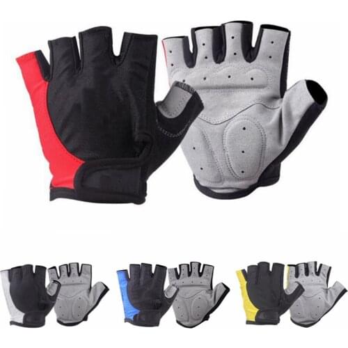 Mountain Bike Gloves for Men Women Full-Palm Protection Cycling Gloves Biking Fingerless Non-Slip Half Finger MTB Bicycle Gloves