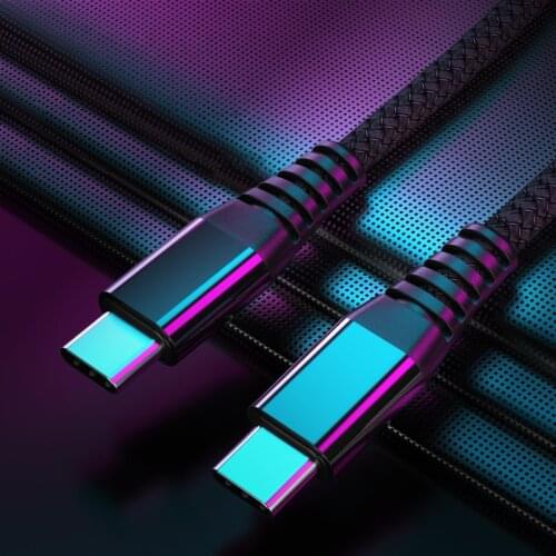 USB C to USB Type C Cable for Xiaomi Redmi Note 8 Pro Quick Charge 4.0 PD 60W Fast Charging for MacBook Pro Charger Cable