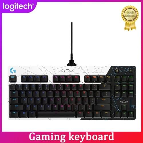 Logitech G PRO K/DA Mechanical Gaming Keyboard Ultra-Portable Tenkeyless Detachable Micro USB Cable LIGHTSYNC RGB backlit keys