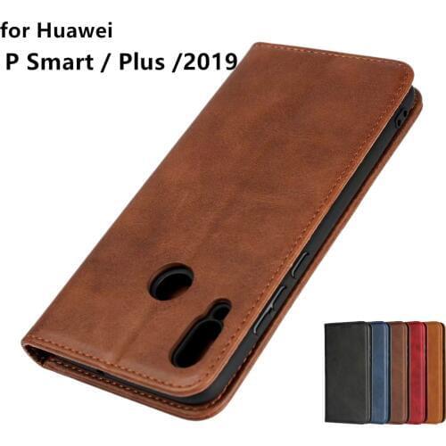 Leather case for Huawei P Smart 2019 PSmart P Smart Flip case card holder Holster Magnetic attraction Cover Wallet Case