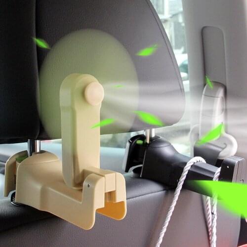 Car seat back multi-function hook fan rear seat car interior products rear hidden car hook storage