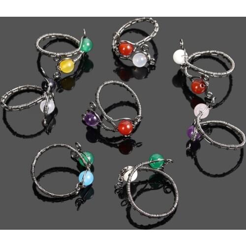 Natural Crystal Stone Exquisite Bead Opening Adjustable Jewelry Making DIY Bracelet Jewelry Accessories