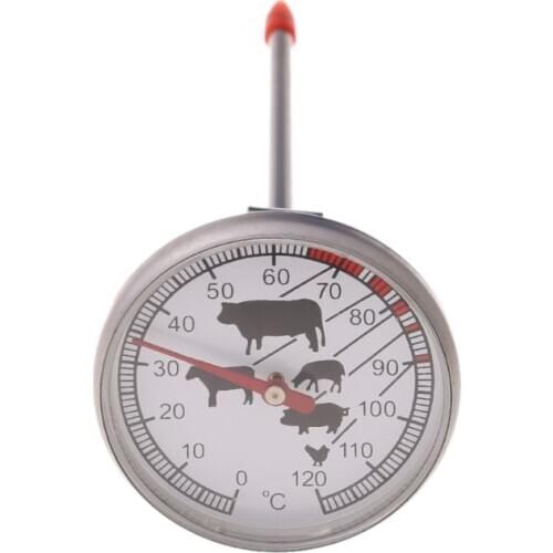 Stainless Steel Instant Read Probe Thermometer BBQ Food Cooking Meat Gauge