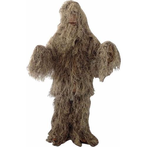 Outdoor Hunting Bird Watching Stealth Ghillie Clothes Suit Army Fan Field Camping Training Shooting Sniper Tactical Military Set