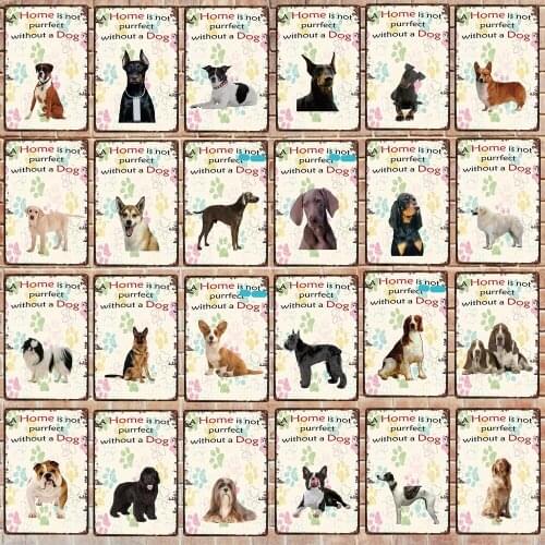 Warning Beware Attack Cat Watch Dog on Duty Pet Metal Plate Wall Pub Restaurant Home Art Decor Iron Poster Cuadros DC-5483A