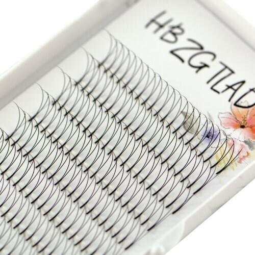 HBZGTLAD 0.15 thickness High Quality Pre-fanned 2D Volume Lashes Eyelash Extension