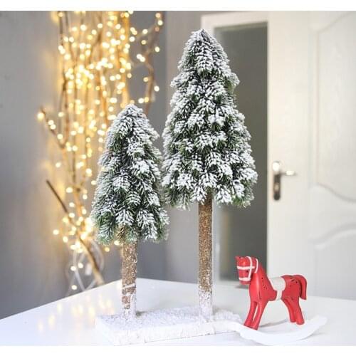 Christmas Snow spray desktop small Christmas tree decorations wedding mall front desk furniture mornaments christmas gift
