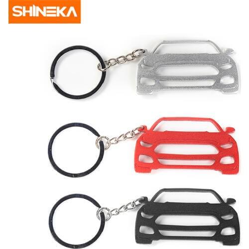 SHINEKA Newest Design Exquisite Car Key Chains Key Ring Key Finder Aluminium Alloy for Ford Mustang Fashion Car Styling