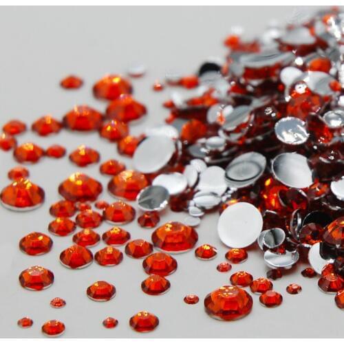 Super Shiny Hyacinth Color 3D Nail Art Rhinestones Mixed Sizes Flat Back Non Hot Fix Stones Glue On Acrylic Crystal DIY Strass