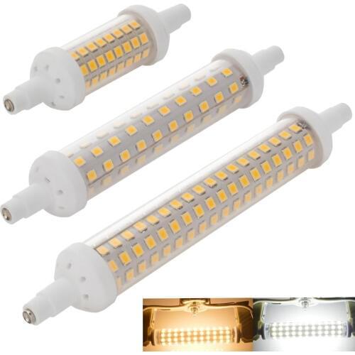 Dimmable R7S LED Lamp 10w 15w 20w SMD 2835 78mm 118mm 135mm R7S LED Light Bulb AC220V Energy Saving Replace Halogen Light