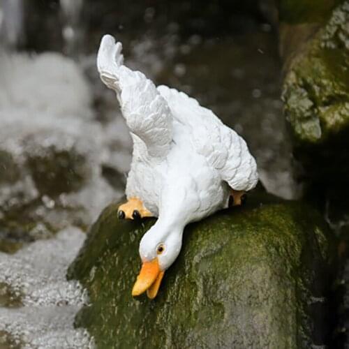 Tuin Decoratie Garden Fish Pond Sculpture Miniatuur Outdoor Ducek Dcoration Rockery Bloempot Tuinkabouter Poppenhuis Meubels