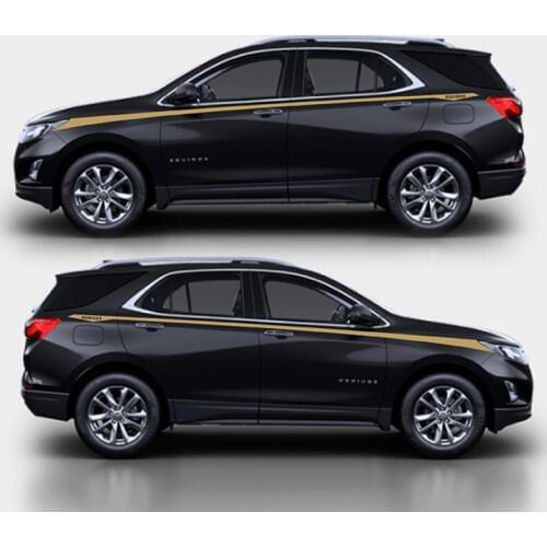 World Datong Sport Stripes Car Stickers For Chevrolet Equinox Auto Body Customized Decal Exterior Accessories