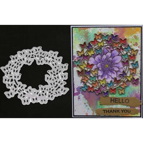 YINISE SCRAPBOOK Metal Cutting Dies For Scrapbooking Stencils BUTTERFLY DIY PAPER Album Cards Making Embossing Die CUT Cuts MOLD