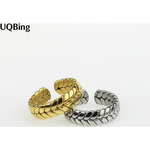Silver/Gold Vintage Wheat Ear Adjustable Rings For Women Girls 925 Sterling Silver Jewelry