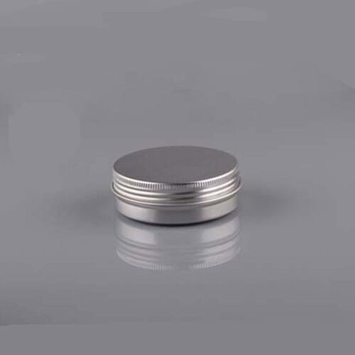 300pcs/lot Capacity 50g 50ml Aluminum Cream Jar Bottle for Lip Gloss Cosmetic Packaging QA50