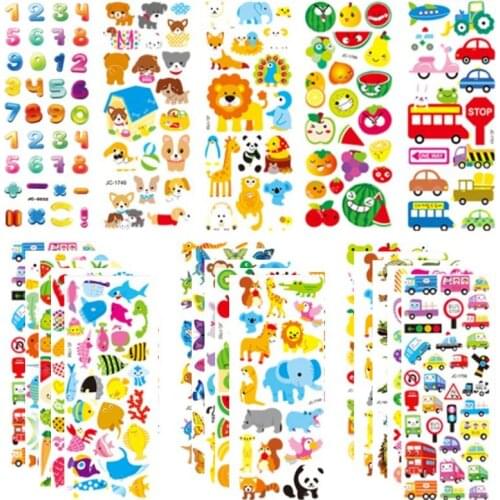 3D Stickers for Kids & Toddlers 500+ Puffy Stickers Variety Pack 24BE