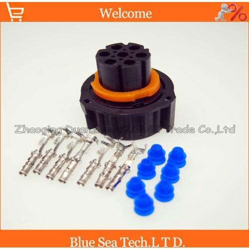 7 Pin AMP 967650-1 auto sensor plug connector for Tyco Car,oil exploration,railway etc,waterproof IP67/69,temp resistance