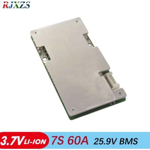7S 60A Li-ion 24v Diy circuit board with balance bms pcm for electric bike vehicles