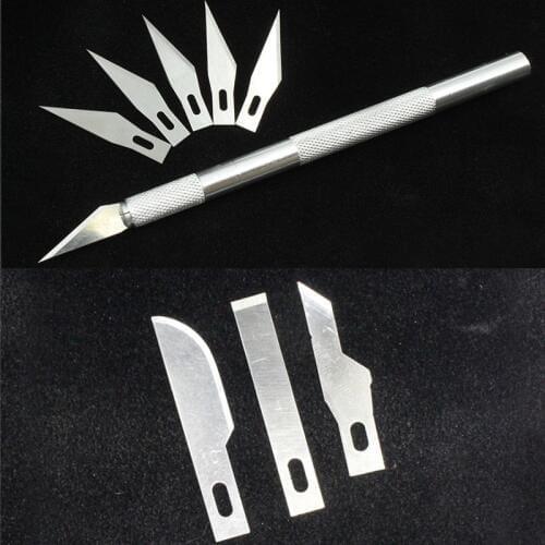 9 Blades Wood Carving Tools Fruit Food Craft Sculpture Engraving Knife Scalpel DIY Cutting Tool PCB Repair