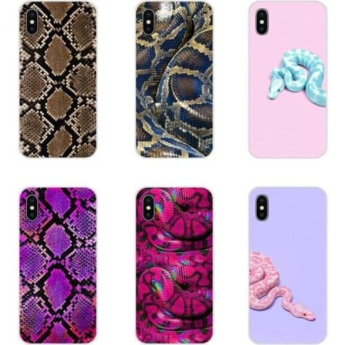 Accessories Phone Shell Covers For Samsung A10 A30 A40 A50 A60 A70 M30 Galaxy Note 2 3 4 5 8 9 10 PLUS Python Snake Skin