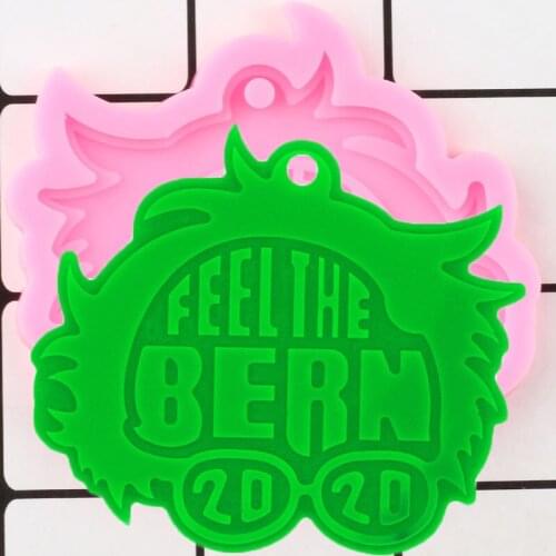 Shiny Badge Reel Silicone Mold Decoration Keychain Jewelry Making Epoxy Resin Molds Polymer Clay Pendant Handmade Charms Mould