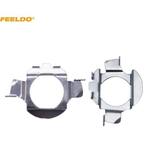 FEELDO 2x Car H7 HID Xenon Bulb Adapter Holder Bulb H7 HID Bulb Base Retainer Clip