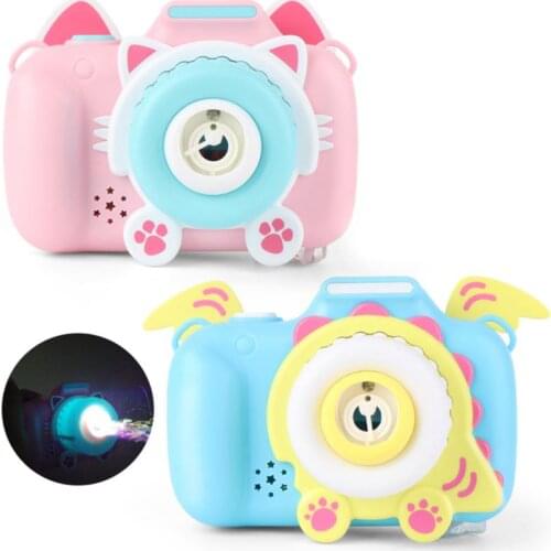 Childrens Camera Bubble Machine Toy Summer Soap Water Bubble Machine Plastic Electric Music Toy Bubble Machine Child Bath Toys