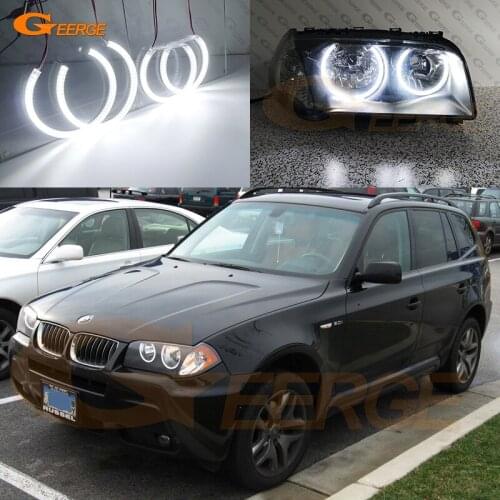 For BMW E83 X3 2003 2004 2005 2006 Pre facelift Excellent Ultra bright smd led Angel Eyes halo rings Car styling Day Light