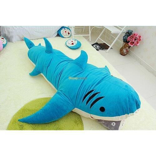 Fancytrader New Style High Quality Shark 200cm X 140cm Huge Giant Shark Bed Carpet Sofa Tatami, 2 Colors! Free Shipping FT90358