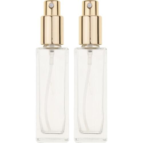 4 Pieces 30ml Clear Glass Spray Perfume Bottles, Small Empty Travel Atomizer Bottles Vials