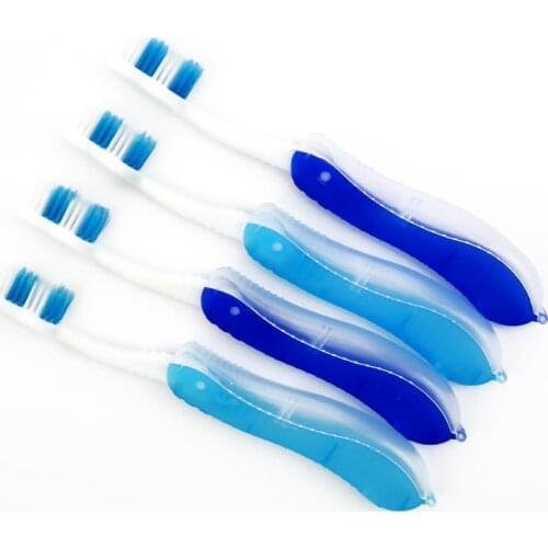 Hygiene Oral Portable Disposable Foldable Travel Camping Toothbrush Hiking Tooth Brush Tooth Cleaning Tools