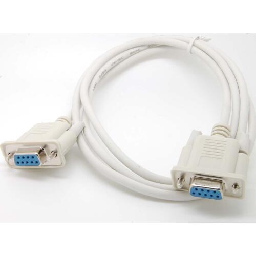 10pcs Serial RS232 Null Modem Cable Female to Female DB9 5ft direct connection