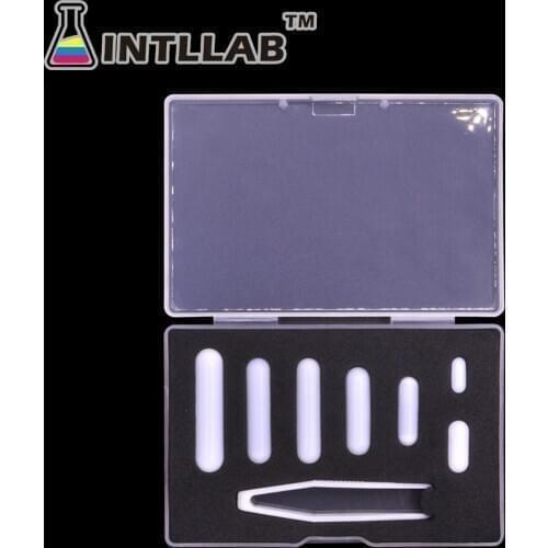 INTLLAB 7pcs Mixed Size Stir bar PTFE Magnetic Stirrer Mixer Stir Bars