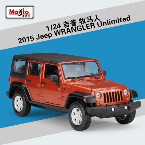 Maisto Diecase 1:24 2015 Wrangler Unlimited 2017 F150 Raptor Dealertrack SUV Pickup Static Simulation Alloy Model Car