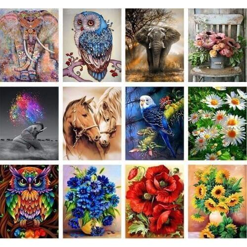 New 5d diamond embroidery kits cross-stitch season trees home decor diamond painting mosaic diy pcitures paint needlework